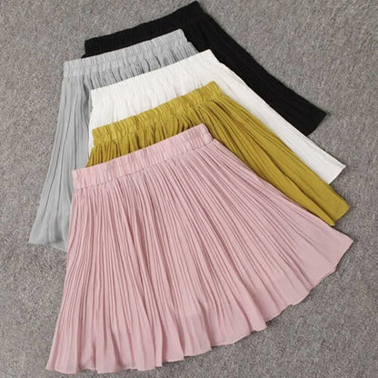 Pleated Mini Skirt Tulle