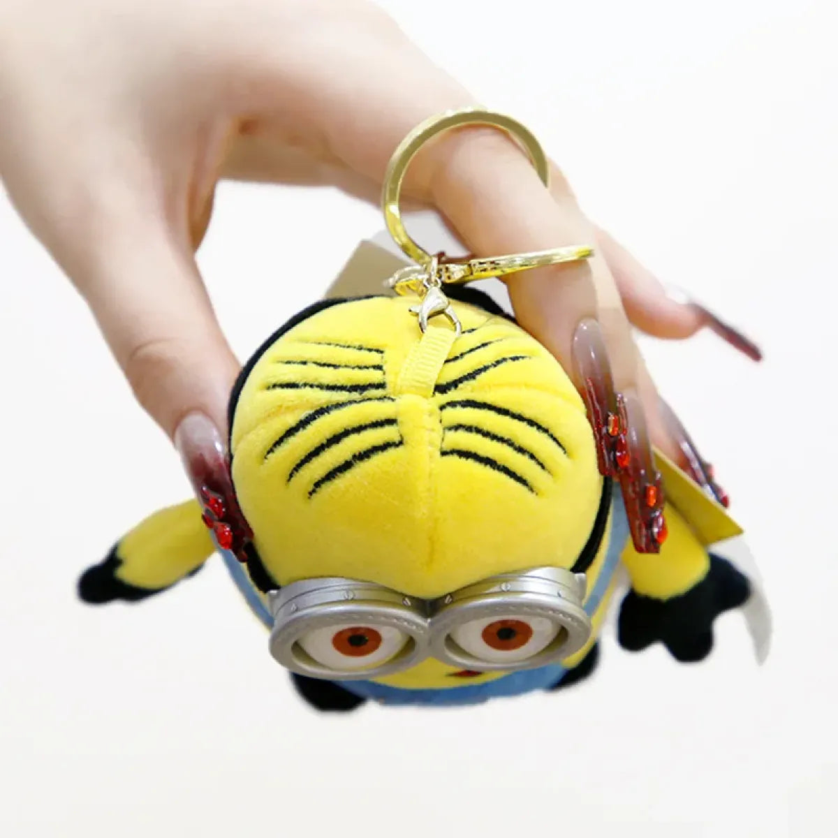 Kawaii Minions Plush Keychain – Small Stuffed Toys for Birthday Gift