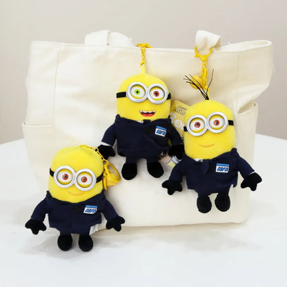 Kawaii Minions Plush Keychain – Small Stuffed Toys for Birthday Gift