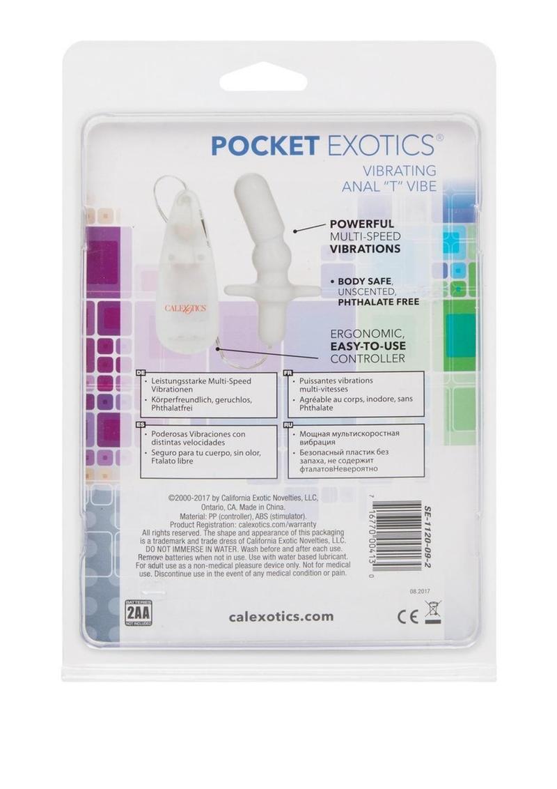 CalExotics Pocket Exotics Anal T Vibrating Butt Plug