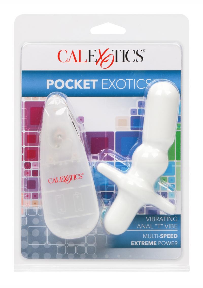 CalExotics Pocket Exotics Anal T Vibrating Butt Plug