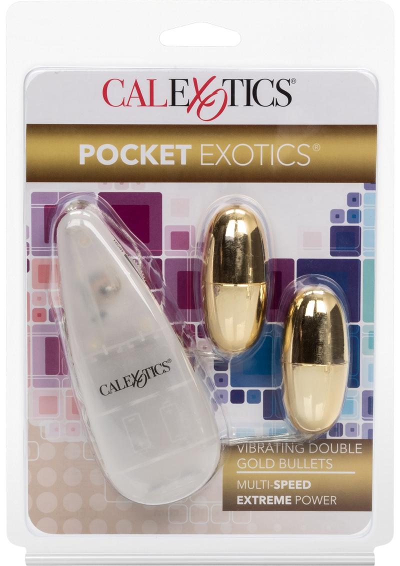 CalExotics Pocket Exotics Vibrating Double Gold Bullets