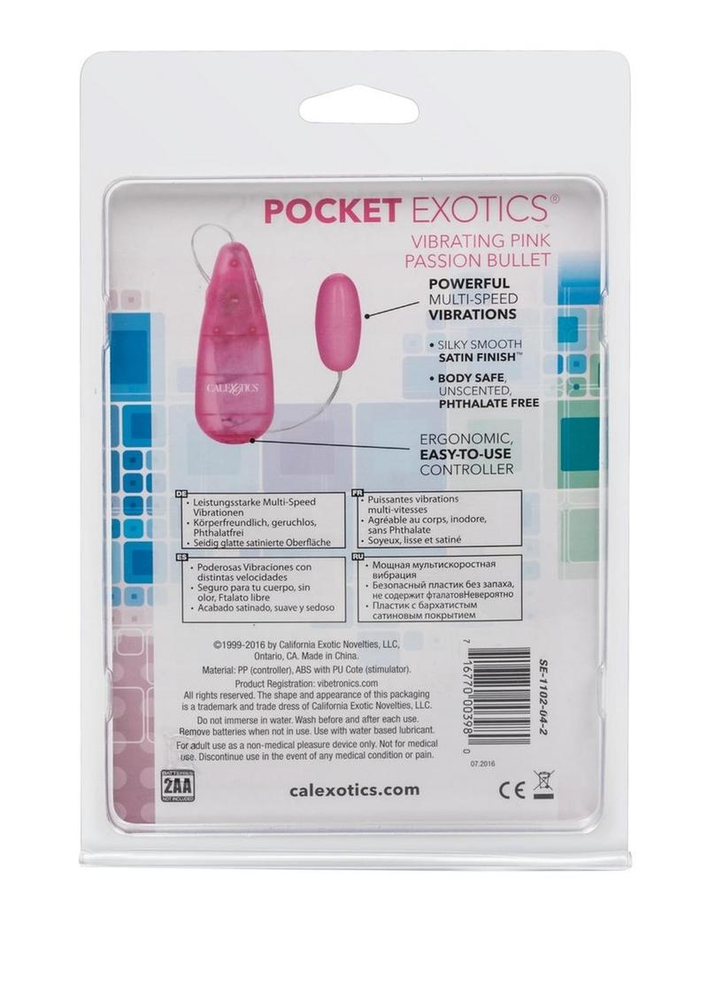 CalExotics Pocket Exotics Pink Passion Bullet Vibrator