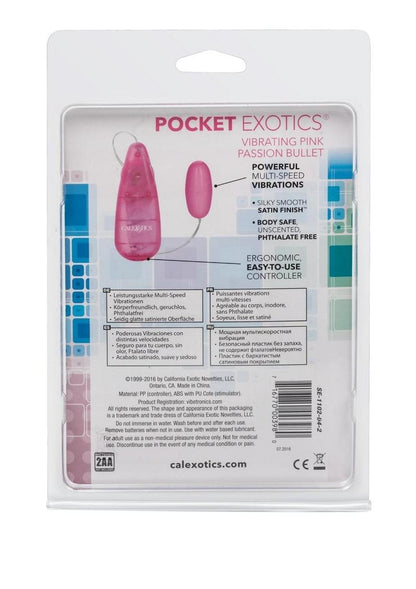 CalExotics Pocket Exotics Pink Passion Bullet Vibrator