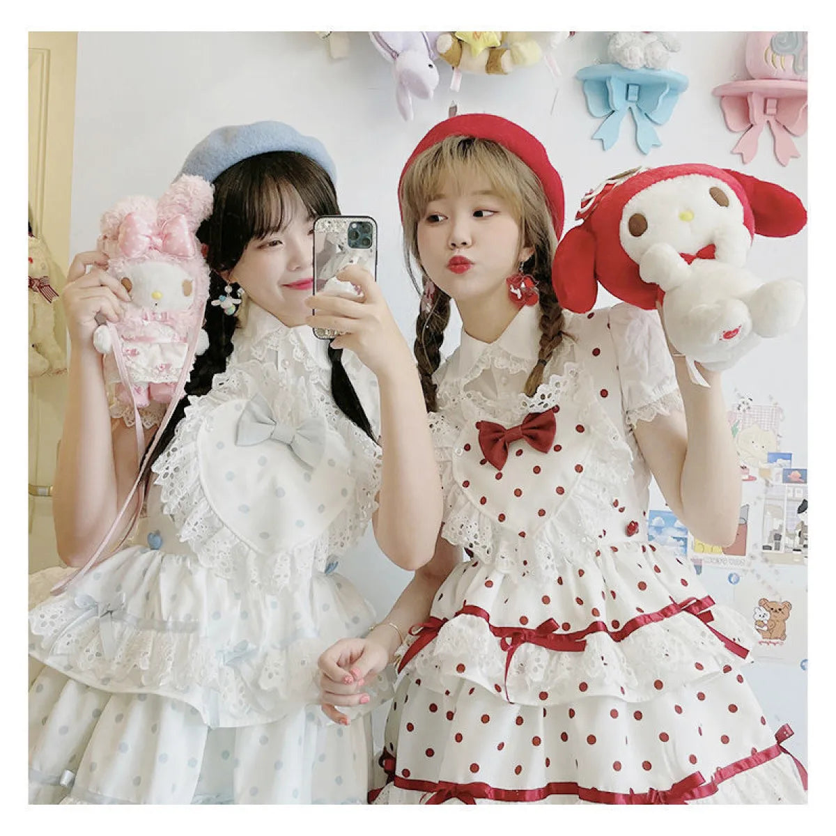 Lolita Sweet Love Polka Dot Dress