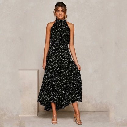 Polka Dot Halter Dress