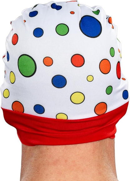 Polka-Dot Man Cosplay Halloween Cosplay Costume Jumpsuit and Mask Hat Set