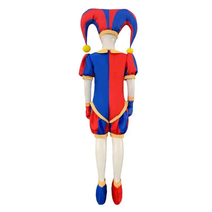 Pomni Cosplay Costume – The Amazing Digital Circus Jumpsuit and Hat