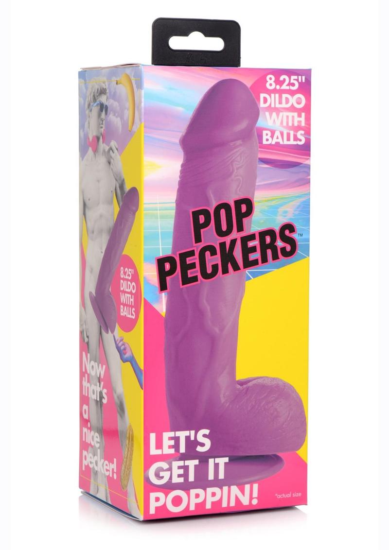 Pop Peckers Dildo With Balls