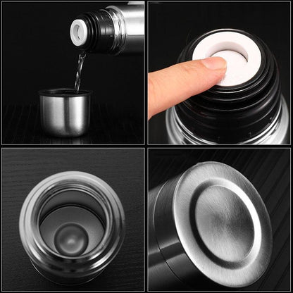 Portable Double Layer Thermal Mug Food Thermos For Tea With Heating Stanley Cup Stainless Steel Water Bottle  Insulated Stainless Steel Bottle - Keeps Cold for 12 hours Hot for 6 hours Perfect for Purse or Kids Lunch Bag