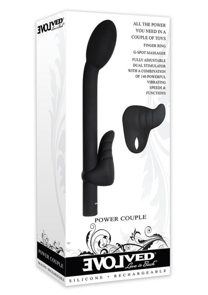 Power Couple Rechargeable G-Spot Vibe With Clitoral Stimulator
