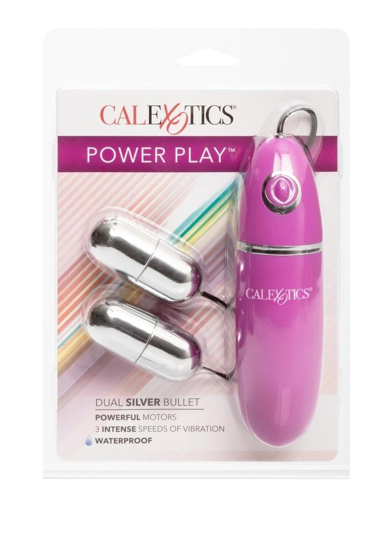 CalExotics Power Play Dual Silver Bullet Vibrator 3 Speeds Waterproof