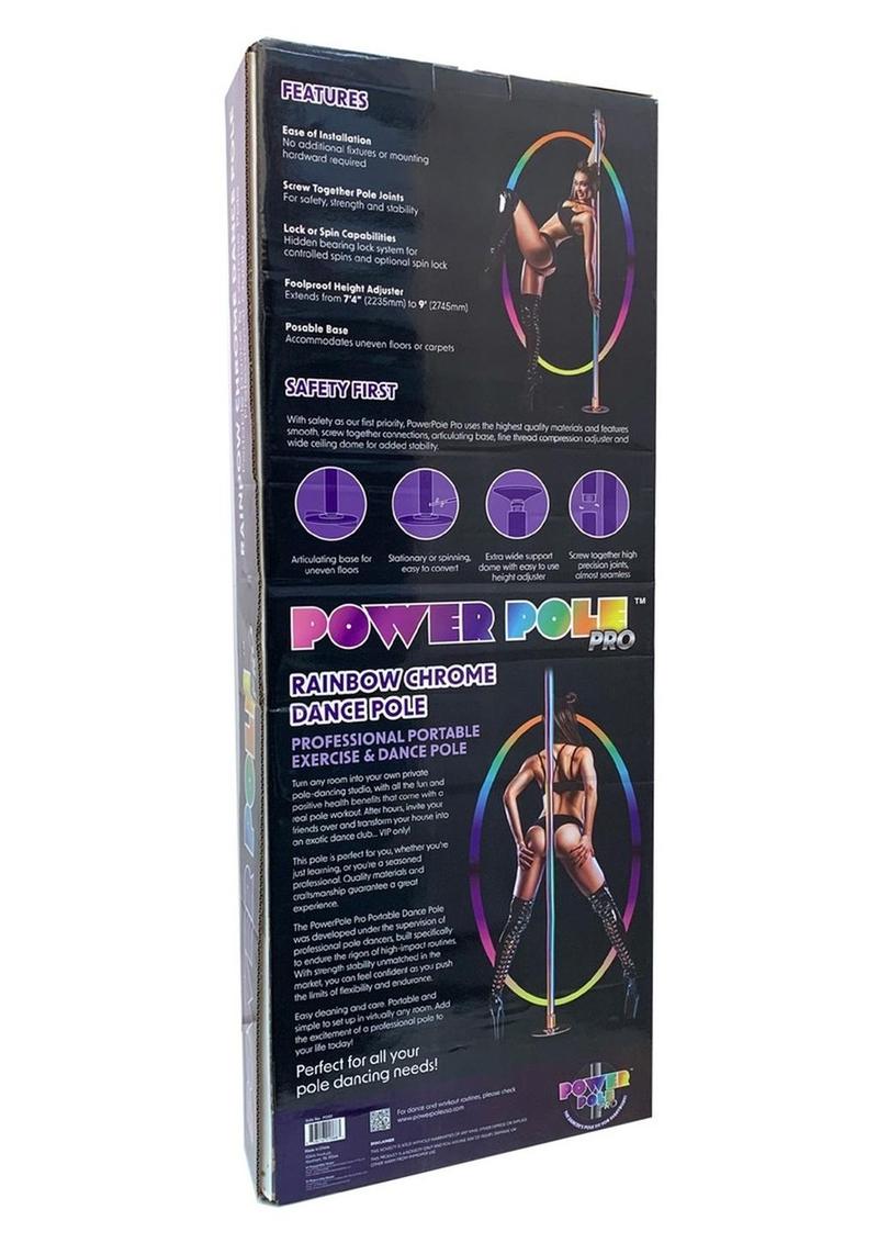 Power Pole Pro Rainbow Chrome Dance And Fitness Pole