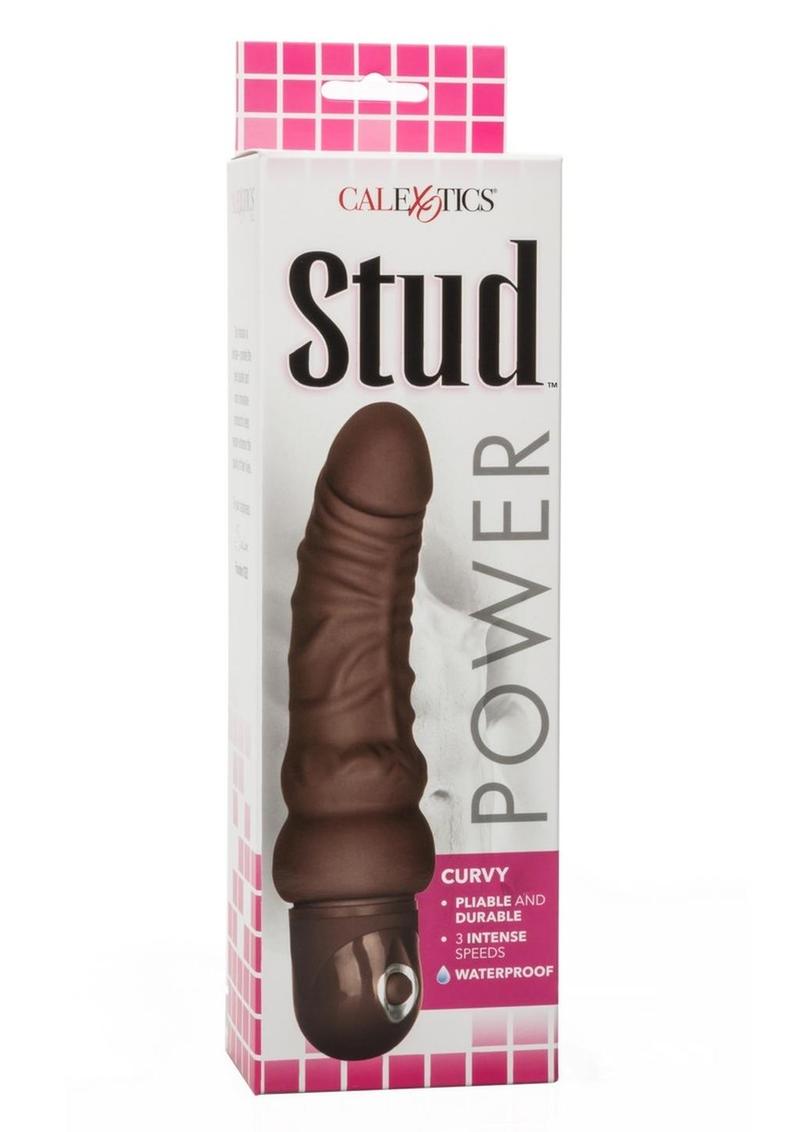 Power Stud Curvy Vibrating Dildo with 3 Speeds