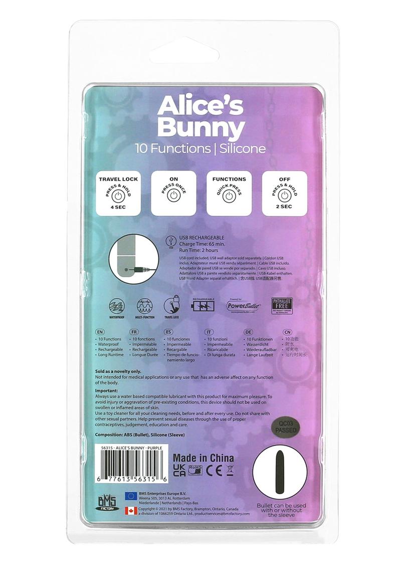 Alice’s Bunny Soft Silicone Bunny Vibe For Intimate Delight