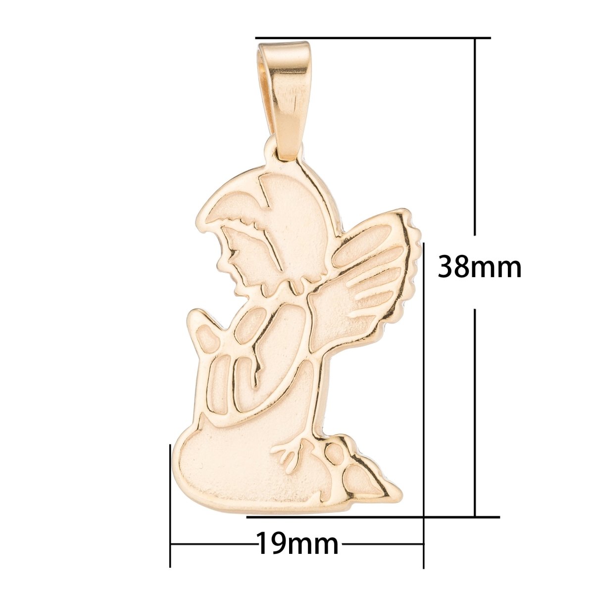 Praying Angel, Guardian Angel, Pray daughter, Protection, Heaven Necklace Pendant Charm Bead Bails Findings for Jewelry Making J-515