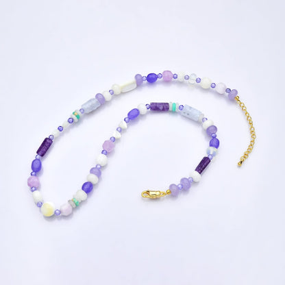PRE-ORDER: 24K Gold Filled Summer Candy Gemstone Necklace | ETA 3 Weeks