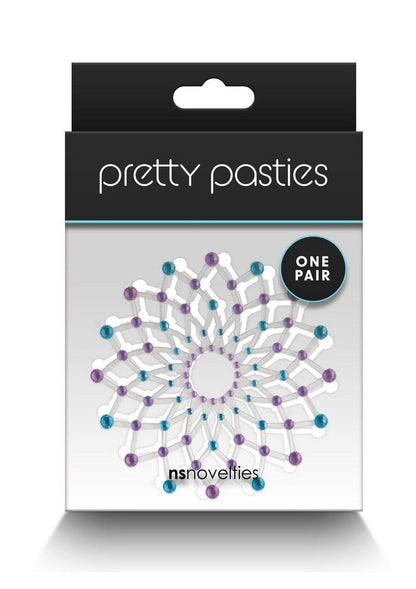 Pretty Pasties Charm II Blue And Purple One Pair