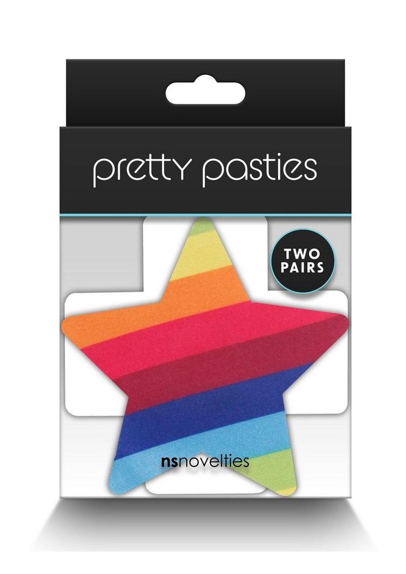 Pretty Pasties Pride Star Rainbow 2 Pairs