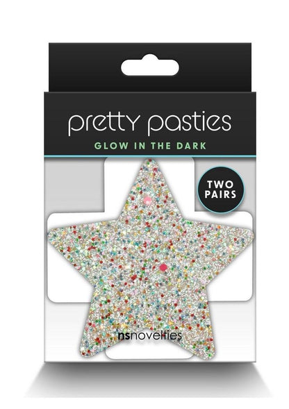 Pretty Pasties Glow in the Dark Star Multicolor 2 Pairs