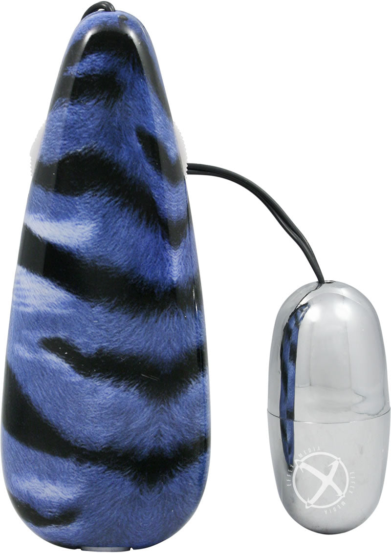 Primal Instinct Zebra Print Bullet Vibrator