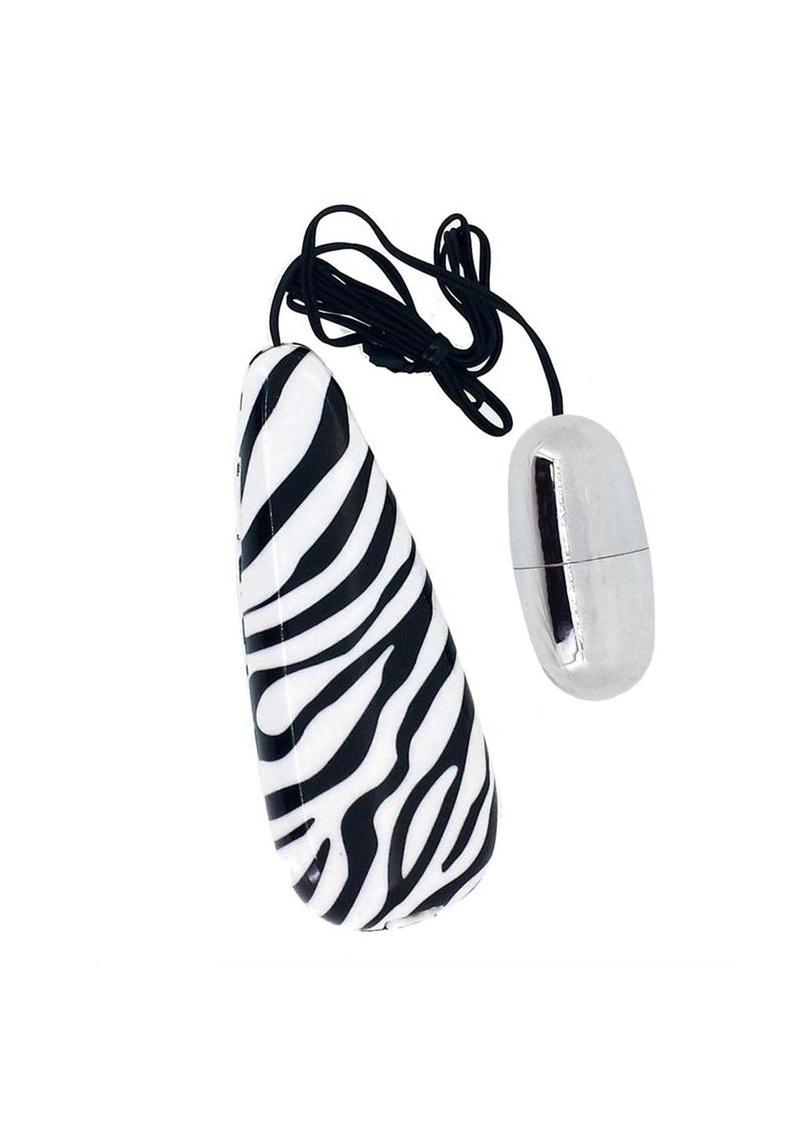 Primal Instinct Zebra Print Bullet Vibrator