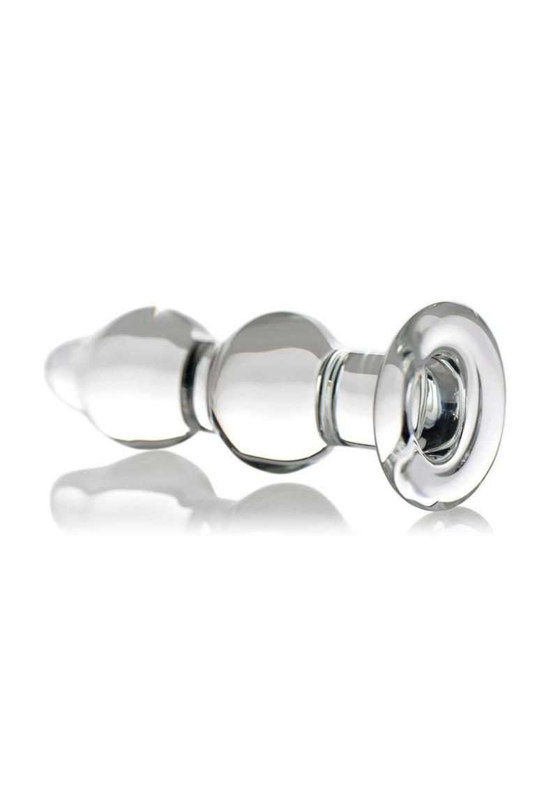 Prisms Param Glass Anal Pleaser Clear Erotic Glass Butt Plug