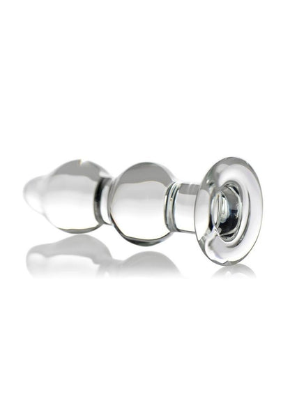 Prisms Param Glass Anal Pleaser Clear Erotic Glass Butt Plug