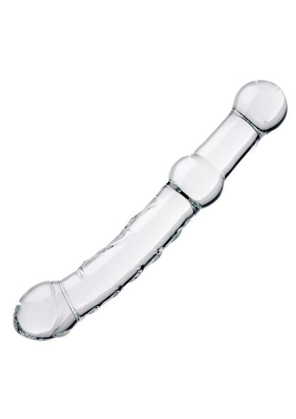Prisms Prana Glass Thrusting Anal Probe with Raised Textures