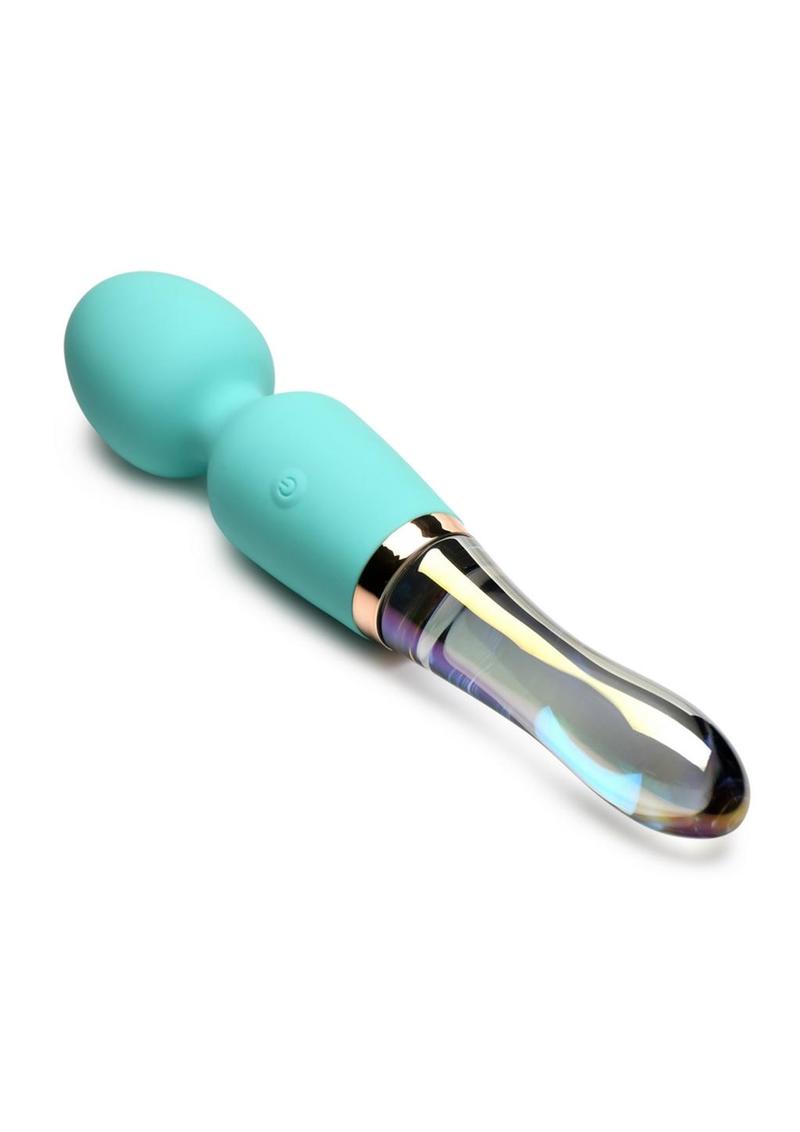 Prisms Vibra-Glass 10X Dual Ended Silicone/Glass Wand