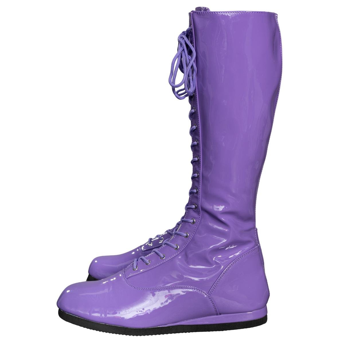Pro Wrestler / Superhero Purple Halloween Cosplay Costume Boots