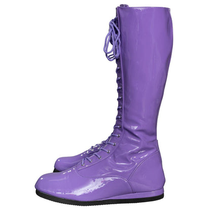 Pro Wrestler / Superhero Purple Halloween Cosplay Costume Boots