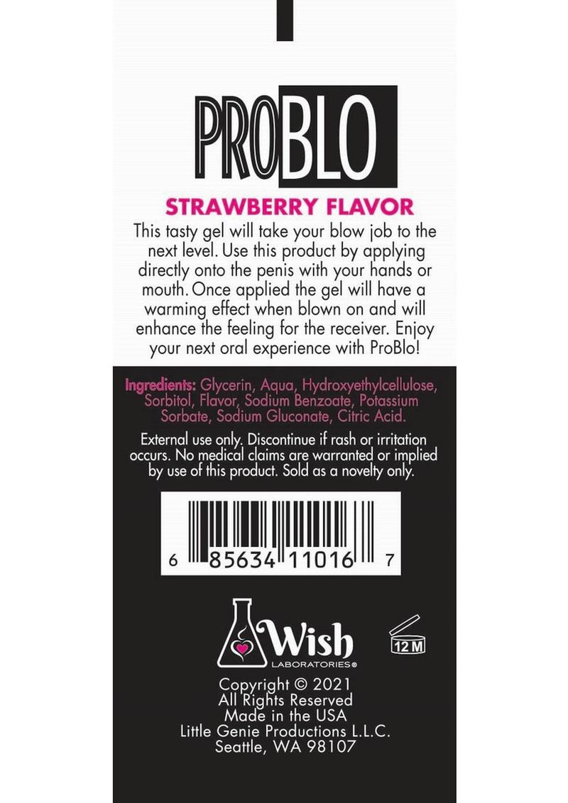 ProBlo Strawberry Flavored Oral Pleasure Gel