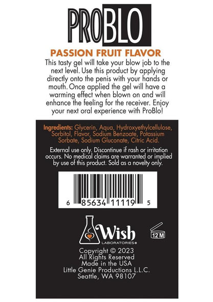PRO BLO Passion Fruit Gel