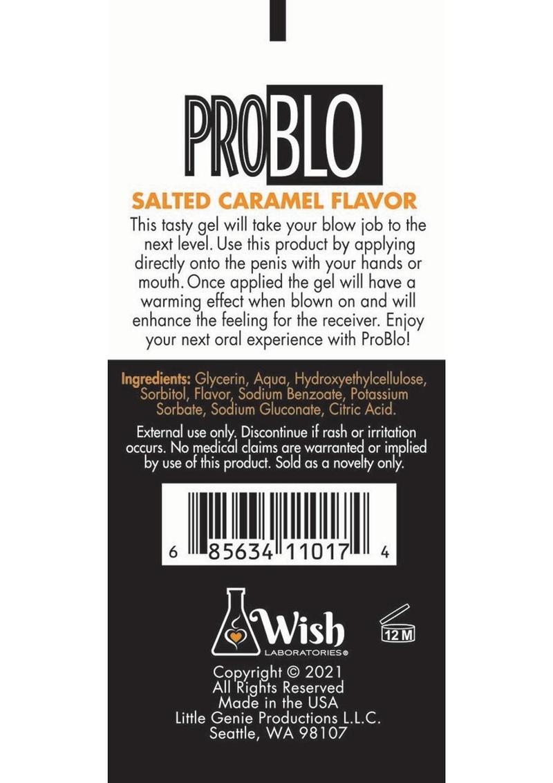 ProBlo Oral Pleasure Gel With Salted Caramel Flavor