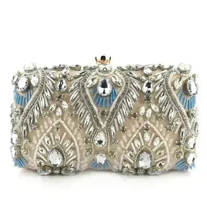 Diamond Rhinestone Clutch - Luxury Evening Minaudière | Femstylo