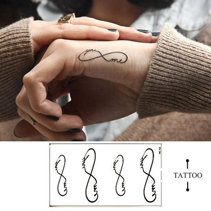 New Waterproof Temporary Wolf Sticker Tattoo Mens Modern Tattoo Realistic Design