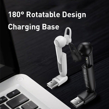 Magnetic Charging Wireless Bluetooth Earphone Bluetooth Headset Single Handsfree with Microphone Business Ear Updated Design with Industry Leading Sound &amp; Improved Comfort, Long Wireless Range,