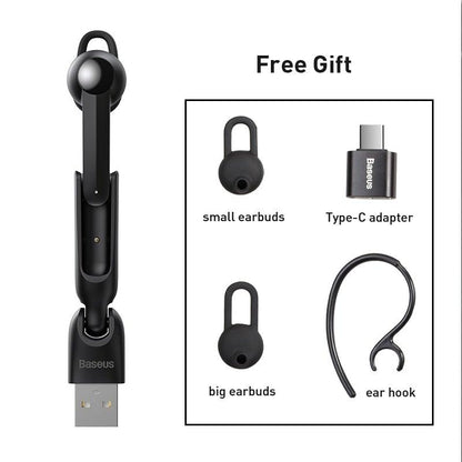 Magnetic Charging Wireless Bluetooth Earphone Bluetooth Headset Single Handsfree with Microphone Business Ear Updated Design with Industry Leading Sound &amp; Improved Comfort, Long Wireless Range,
