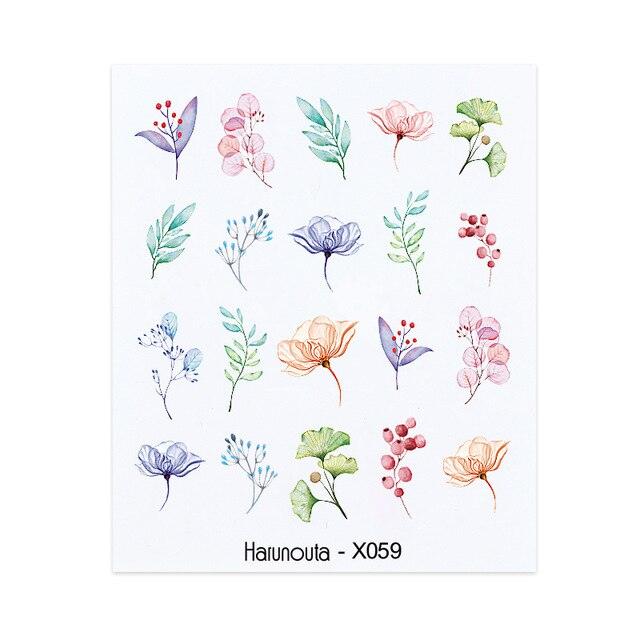 Embossed Nails Sticker 3D Flower Leaves Slider Water Transfer Nail Decals for Nail Art Transfer Sticker  3D Wave Design Decoration for Women Girls Art Stickers Decal Decoration Metallic Curve Strip Line Nail Decor