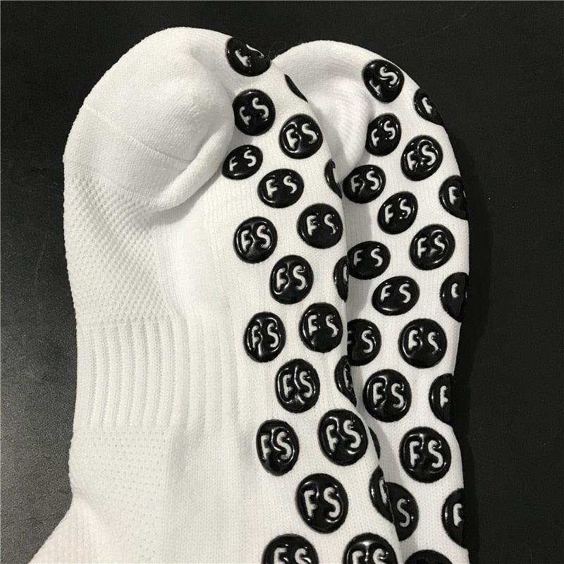 Unisex Cycling Socks Football Socks Round Silicone Suction Cup Grip Anti Slip Soccer Socks Sports Baseball Rugby Socks For Men And Women
