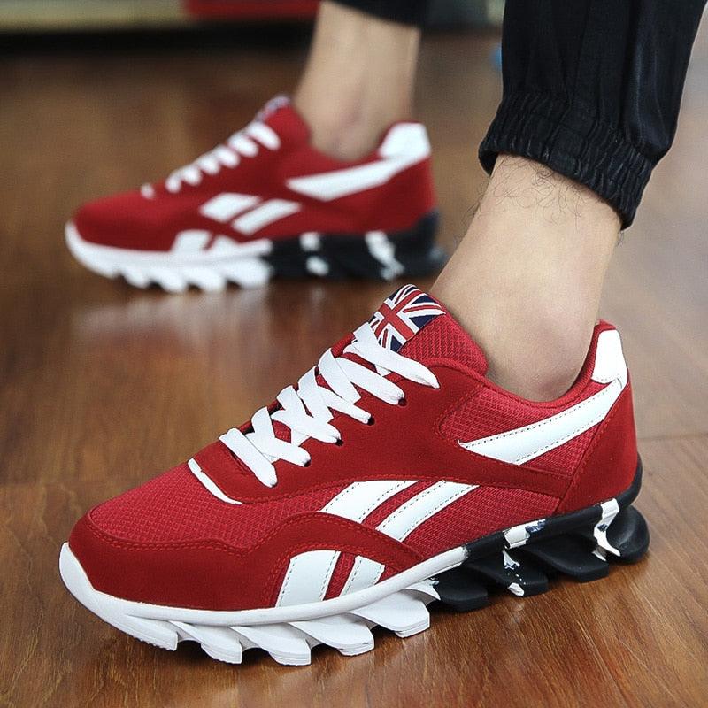 Fashion Mens Running Light Breathable Shoes Mens Sneakers Light Weight Running Elegant Soft Sneakers Comfortable Athletic Running Sneakers