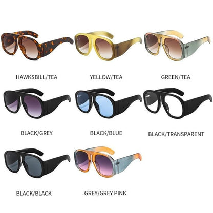 Fashionable &amp; Luxury Round Shape Sunglasses For Men &amp; Women &amp; Designer Oversized &amp; Attractive Personality Colorful Frames Unique Glasses In Retro Style Sunglasses