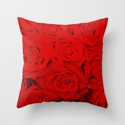 New Creative Red Cushion Case Hot Modern Home Outdoor Decorative Geometry Square Pillow Case Decorative Pillows Case Sofa Couch Seat Polyester Pillows Covers 45x45CM