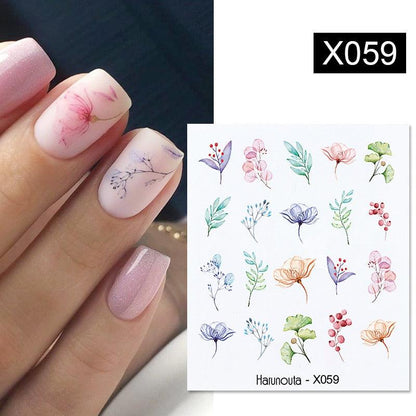 Nails Sticker Nail Art Decorations Flowers Leaves Decals Water Transfer Sliders Woman Face Fruit Foil Manicures Wraps  Water Transfer Nail Decals Sticker For Pretty Girl Self-Adhesive Nail Decals Designer Nail Stickers for Acrylic Decal