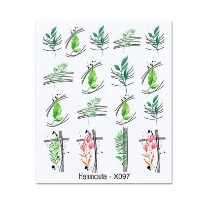 Nails Sticker Nail Art Decorations Flowers Leaves Decals Water Transfer Sliders Woman Face Fruit Foil Manicures Wraps  Water Transfer Nail Decals Sticker For Pretty Girl Self-Adhesive Nail Decals Designer Nail Stickers for Acrylic Decal