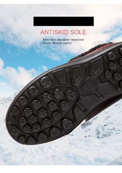 Women Snow Boots Warm Short Fur Plush Winter Ankle Boots Zip Comfort Warm Shoes Anti-Slip Fur Lined Ankle Short Boots Waterproof Slip On Outdoor Lightweight Shoes