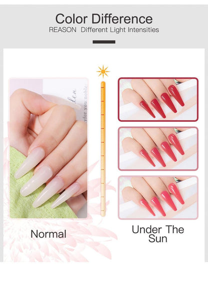 New Popular Nail Polish Gel 15ml UV Nail Extension Gel Permanent Nail Art Manicure Design Fashion Gel For Womens