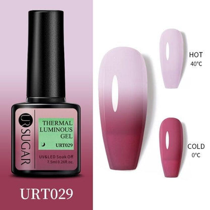 2022 NEW Purple Gel Nail Polish UV Color Changing Gel Nail Polish Stylish Three Layer Effect For Womens