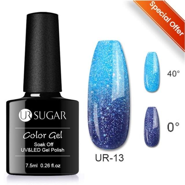 2022 NEW Purple Gel Nail Polish UV Color Changing Gel Nail Polish Stylish Three Layer Effect For Womens
